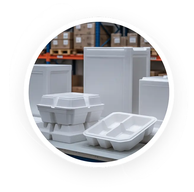 polystyrene background